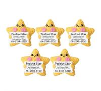 Thank You Gifts Crochet Star for Women,Positive Crochet Star with Positive Cards,Handmade Crocheted Dolls,Christmas Inspirational Encouragement Gifts for Coworkers Employee