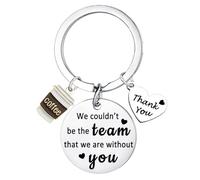 Thank You Gifts for Boss Coach Leader Mentor Manager Gifts Team Keyring Leaving Gifts for Colleague Appreciation Gift We Couldn't Be The Team That We Are Without You Key Rings