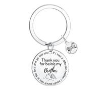 Thank You Gifts for Brother Keyring for Men I Love You Gifts for Brother Gifts from Sisters To Brothers Appreciation Gift Christmas Birthday Present for Brothers Gifts Idea