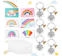 Thank You Gifts for Colleagues Leaving Gifts for Coworker Christmas Thank You Cards May You Be Proud of The Work You Do Keychain Rainbow Thank You Card for Teacher Nurse Thanksgiving Day