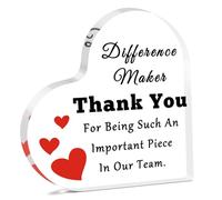 Thank You Gifts for Leader Manager Mentor Desk Decor for Office Team Leader Appreciation Gifts Boss Colleague Coworker Going Away Farewell Gifts Birthday Retirement Gifts Acrylic Sign for Desk