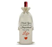 Thank You Gifts for Men and Women Wine Bottle Decoration Appreciation Gifts for Teacher Colleague Birthday Gifts for Parents Wine Accessories Gifts for Wine Lovers Friendship Appreciation Gifts