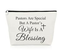 Thank You Gifts for Minister's Wife Makeup Bag Birthday Religious Gift Pastor's Wife Appreciation Gift Christian Gift for Pastor Wife Spiritual Cosmetic Bag Christmas Anniversary Travel Toiletry Pouch