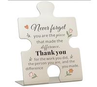 Thank You Gifts for Teacher Nurse, Colleagues Retirement Gifts for coworker Women Men, Appreciation Present for Boss Doctor, Never Forget the Difference You Made Inspirational Office Desk Decor