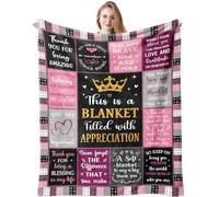 Thank You Gifts for Women, Appreciation Blanket 150x130CM, Employee Appreciation Gifts, Thank You Inspirational Gift for Coworkers Colleagues Teacher Employee Nurse Appreciation Present Grateful Gift