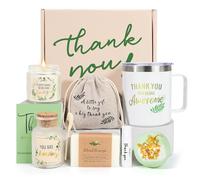 Thank You Gifts for Women, Employee Appreciation Gifts, 8PCS Thank You Gift Box Baskets for Coworkers Teacher Boss Secretary Nurse, Thank You for Being Awesome Farewell Spa Gratitude Box W/Tumbler