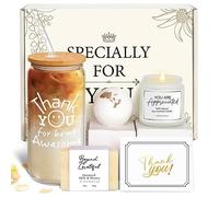 Thank You Gifts for Women, Employee Appreciation Gifts, Appreciation Gift for Coworkers, Thank You for Being Awesome Glass Cup, Thanks Gift for Employees Teachers Coworkers with ThankYou Cards