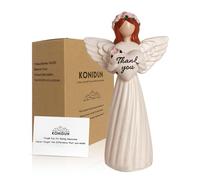 Thank You Gifts for Women, Gratitude Gifts for Teacher, Coworker, Caregivers, Friends, Hand-Painted Resin Angel Statue Figurine with Heart for Thanksgiving, Christmas, Appreciation