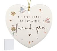 Thank You Gifts For Women, Heart Shaped Funny Thankyou Card For Men, Thinking Of You Gifts Friendship Table Decorations A Little Heart To Say A Big Thankyou Plague Decoratived Gift of His Or Her