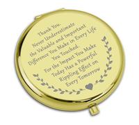 Thank You Gifts for Women Travel Compact Pocket Makeup Mirror Appreciation Gifts for Teacher Doctor Nurses Therapist Colleague Appreciation Gift for Social Workers Leader Supervisor Boss Employee