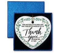 Thank You Gifts, People Who Make Things Better Wherever They Go, Christmas Ornament Keepsake Sign Heart Plaque Thank You Appreciation Gift, Christmas Birthday Gifts for Women Men Friends Coworkers