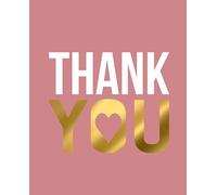 Thank You Greetings Card - Gold Foil Finish With A Heart - To Say A Special Thank You - Teacher - Friend - Family - Work Colleague