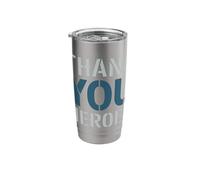 Thank You Heroes Tribute Appreciation Stainless Steel Insulated Tumbler
