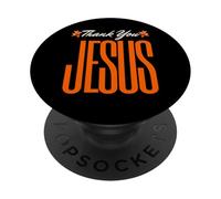 Thank You Jesus Christians God Love Faith Men Women Girl Boy PopSockets Adhesive PopGrip