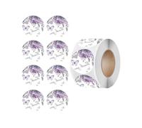 Thank You Labels Flower Print Sticker Sealing Decorative for Packaging