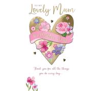 Thank You Mum Love in Bloom Mother's Day Hand-Finished Greeting Card MCF111