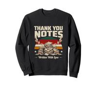 Thank You Notes Written With Love Retro Sunset Sweatshirt