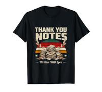 Thank You Notes Written with Love Retro Sunset T-Shirt