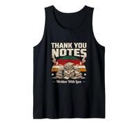 Thank You Notes Written with Love Retro Sunset Tank Top