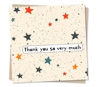 Thank You or Card of Appreciation - Thank You So Very Much - Stars, Magical, Glitter - For a Friend, Best Friend, Partner, Loved One, Relative, Other