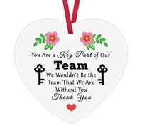 Thank You Ornament Gifts for Team Coworker Employee Appreciation Gifts for Women Men Staff Boss Coach Team Leader Manger Mentor Christmas Birthday Leaving Farewell Retirement Gift