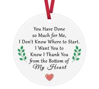 Thank You Ornament Keepsake Sign Thank You Gifts for Women Men Friends Family Nurse Doctor Teacher Appreciation Gifts for Boss Coworker Employee Christmas Birthday Gifts