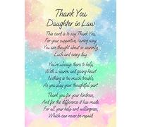Thank You Poem Verse Card for Daughter in Law