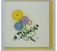 Thank You Quilling Card 3D Card Greeting Card Quilled Card