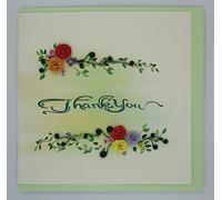 Thank You Quilling Card 3D Card Greeting Card Quilled Card