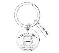 Thank You School Bus Driver Keyring for Women Men Appreciation Gifts for Bus Driver Retirement Gifts for School Buses Drivers End of The School Year Present