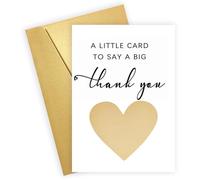 Thank You Scratch Card with Envelope, Personalized Thank You Card to Write Your Surprise, Unique Scratch-Off Thanks for Mum Teacher Colleagues Friends
