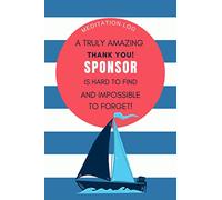 Thank You Sponsor: Appreciation Gift for Sponsors Meditation Log Book