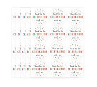 Thank You Stickers,60Pcs Thank You for Celebrating with Me Stickers Waterproof Round Party Stickers Self Adhesive Labels for Birthday Wedding Baby Shower Envelopes Gifts Favors Y5GXQZTZ