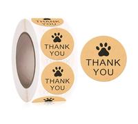Thank You Stickers Roll - 1000Pcs Stickers for Small Business 1 Inch/1.5 Inch Simple Elegant Round Self-Adhesive Envelopes Seal Labels for School Classroom Office (Style 18, 1.5inch)