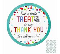 Thank You Stickers, Thank You Stickers for Party Bags, 60PCS Colourful Celebration StickersParty Favors for Birthdays & Baby Showers 5cm×5cm