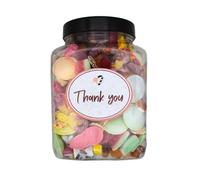 Thank You Sweet Jar Gift Sour Strawberry Pencil Bites