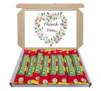 Thank You Sweet Treat Box - 24-Pack Drumstick Chew Bars | Fizzy Sherbet-Filled Retro Candy - Nostalgic Classic Sweets