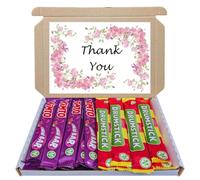 Thank You Sweet Treat Box - 24-Pack of Drumstick & Vimto Chew Bars Nostalgic Classic Sweets For Gifting, Sharing & Parties