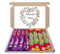 Thank You Sweet Treat Box - 24-Pack of Drumstick & Vimto Chew Bars Nostalgic Classic Sweets For Gifting, Sharing & Parties