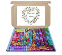 Thank You Sweet Treat Box - A Delicious Way to Show Your Appreciation | Retro Sweet Gift Box with 23 Classic Treats - Fizzy, Chewy, Fruity Candies & More (650g)
