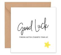 Thank You Teacher Cards - Teacher Thank You Card - With Envelope - Funny - For Nursery Teaching Assistant Best Head Nurse Lecturer TA Appreciation - From Children -14cm