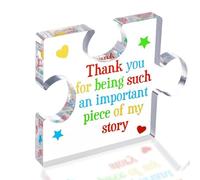 Thank You Teacher Gifts, Appreciation Acrylic Block Puzzle Plaque, Missing Piece Gift, Teacher Farewell Present, Retirement Gifts, Teachers Gift Ideas for Mothers Teachers and Friends