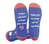 Thank You Teacher Gifts Best Teacher Gift Personalised Appreciation Thanksgiving Christmas Leaving Retirement Xma Gifts for Nursery Teachers Teaching Assistant Women Novelty Stocking fillers Socks