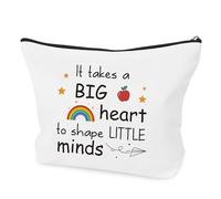 Thank You Teacher Gifts for Women,Best End of Year Teacher Gifts for Teachers Women Female Leaving Appreciation Retirement Christmas Xmas Special Birthday Makeup Bag Presents for Teachers Gift Ideas