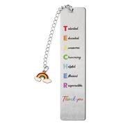 Thank You Teacher Gifts for Women Bookmark Stainless Steel Useful Gift for Teacher End of The Year