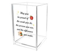 Thank You Teacher Gifts for Women End Of The Year Christmas Stocking Fillers Back To School Graduation Retirement Leaving Valentines End Of Term Appreciation Pen Holder Best Gifts for Teacher