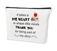 Thank You Teacher Gifts for Women End of The Year Christmas Stocking Fillers Back to School Retirement Leaving Valentines End of Term Graduation Appreciation Makeup Bag Best Gifts Ideas for Teacher