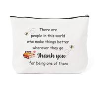 Thank You Teacher Gifts for Women,End of Year Teacher Leaving Appreciation Retirement Assistant Funny Personalised Unique Headteacher Teachers Gift Ideas for Female Teachers Presents,Cosmetic Bags