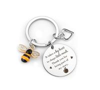 Thank You Teacher Gifts for Women Man End Of The Year Christmas Stocking Fillers Back To School Graduation Retirement Appreciation Leaving Valentines End Of Term Keyring Special Best Gifts for Teacher