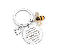 Thank You Teacher Gifts for Women Man End Of The Year Christmas Stocking Fillers Graduation Back To School Retirement Leaving Valentines Appreciation End Of Term Keyring Special Best Gifts for Teacher